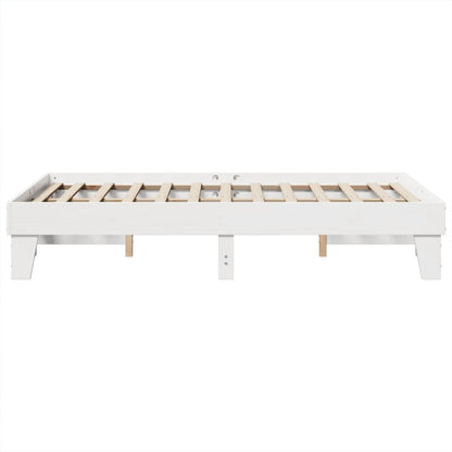 vidaXL Bed Frame without Mattress White 120x200 cm Solid Wood Pine