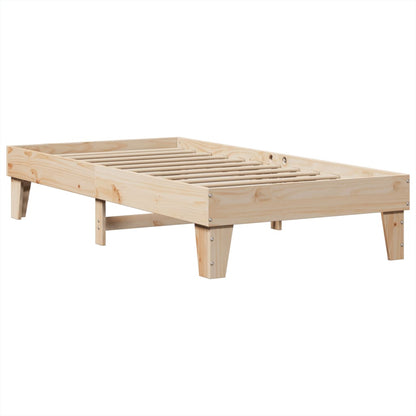 vidaXL Bed Frame without Mattress 100x200 cm Solid Wood Pine