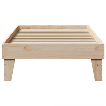 vidaXL Bed Frame without Mattress 100x200 cm Solid Wood Pine