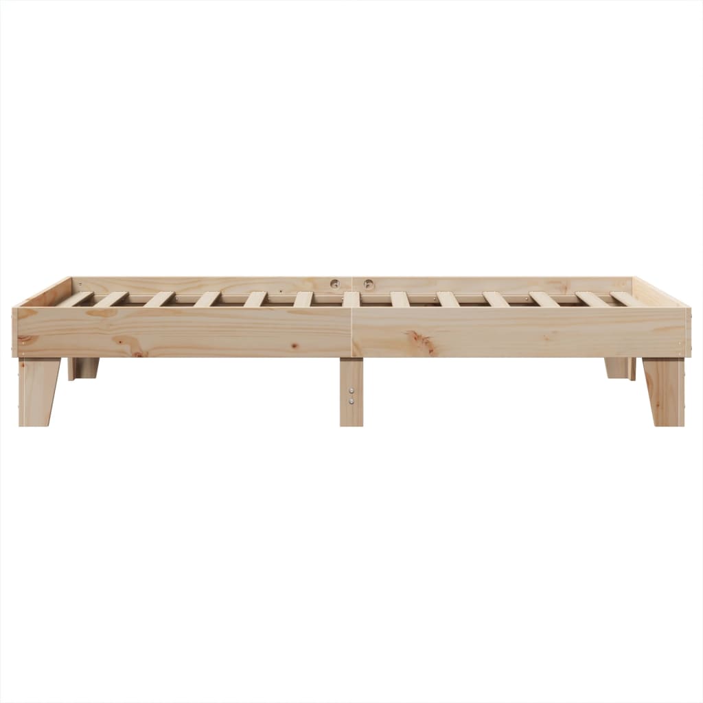 vidaXL Bed Frame without Mattress 100x200 cm Solid Wood Pine