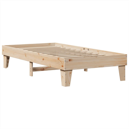 vidaXL Bed Frame without Mattress 100x200 cm Solid Wood Pine