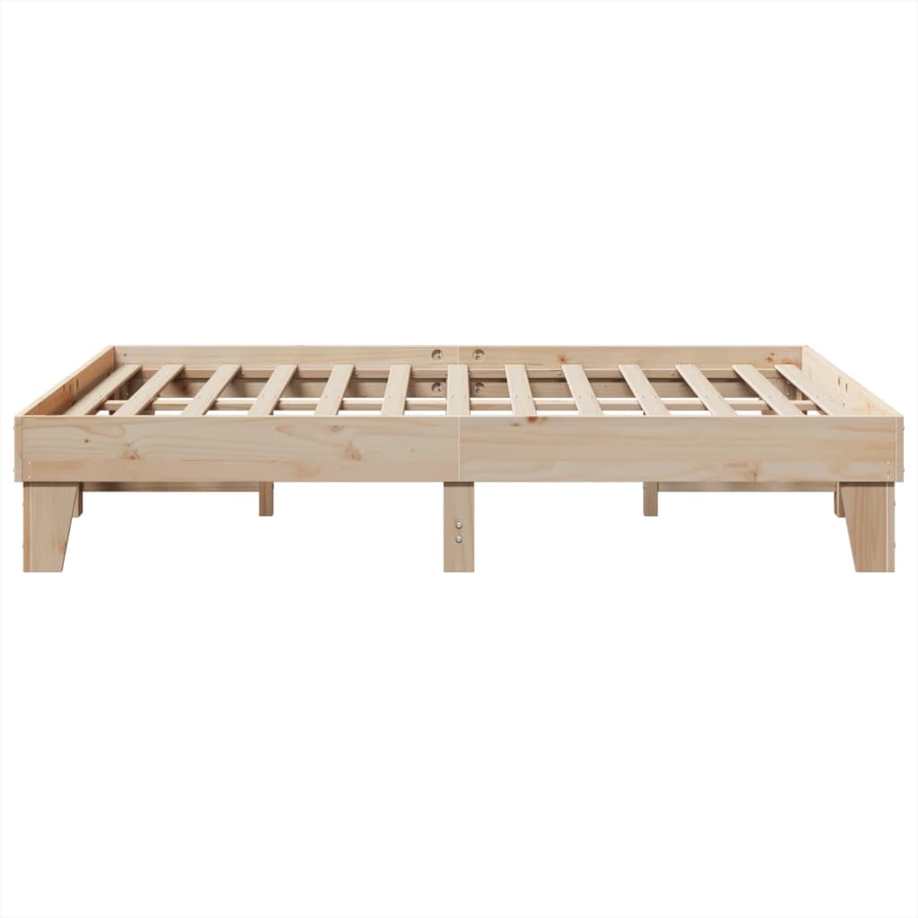 vidaXL Bed Frame without Mattress 140x190 cm Solid Wood Pine