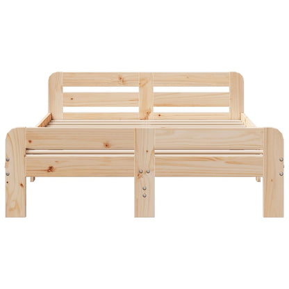 vidaXL Bed Frame without Mattress 200x200 cm Solid Wood Pine