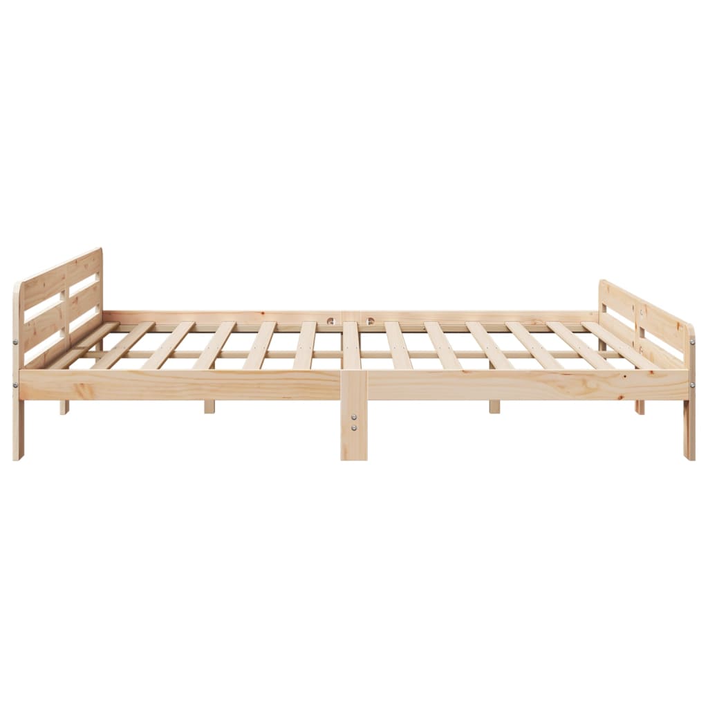 vidaXL Bed Frame without Mattress 200x200 cm Solid Wood Pine