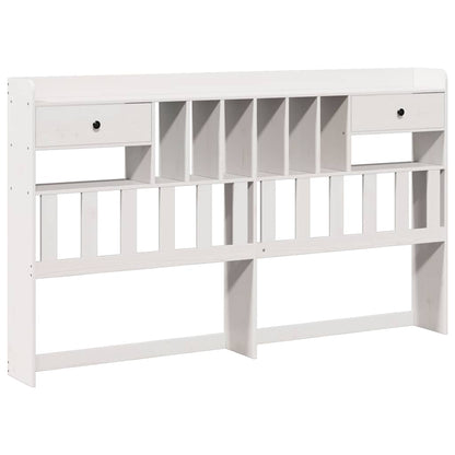vidaXL Headboard with Storage White 180 cm Solid Wood Pine