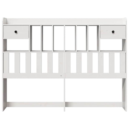vidaXL Headboard with Storage White 160 cm Solid Wood Pine