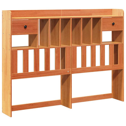 vidaXL Headboard with Storage Wax Brown 160 cm Solid Wood Pine