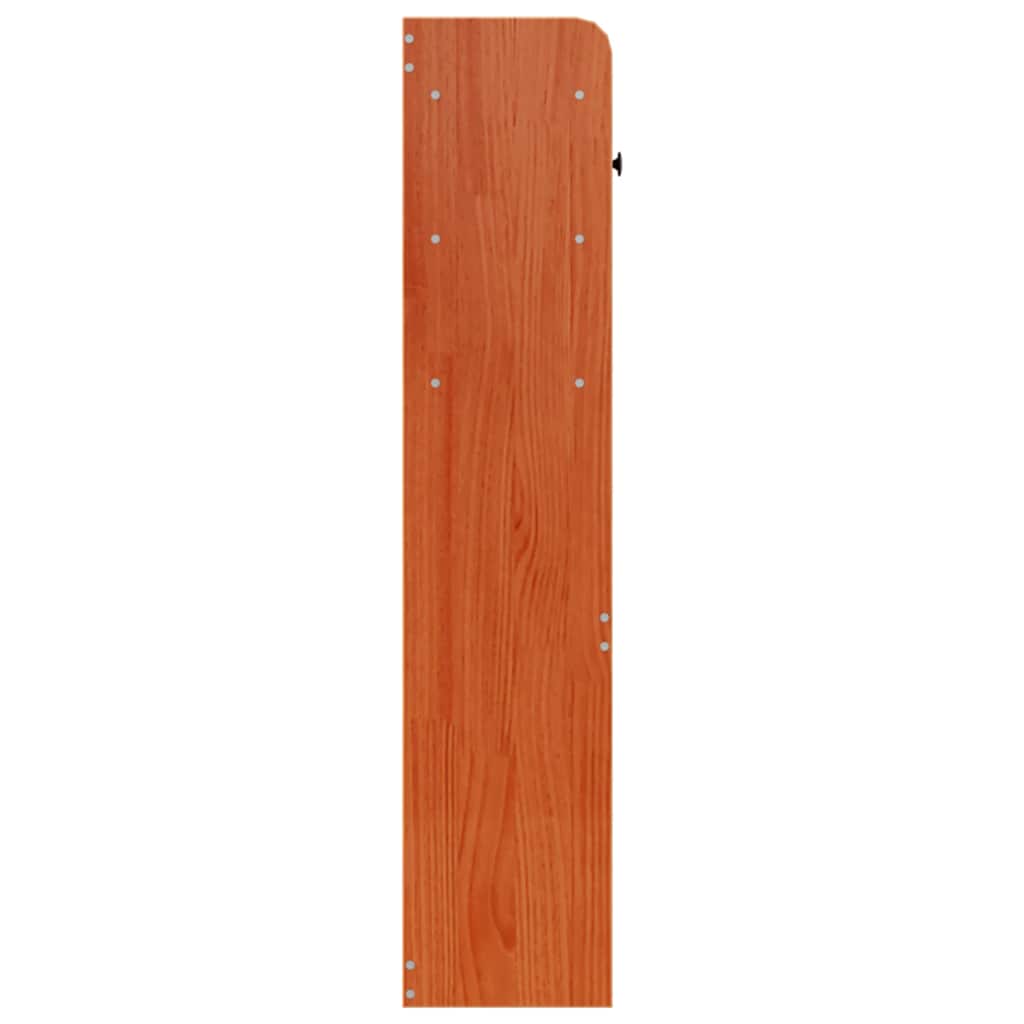 vidaXL Headboard with Storage Wax Brown 160 cm Solid Wood Pine