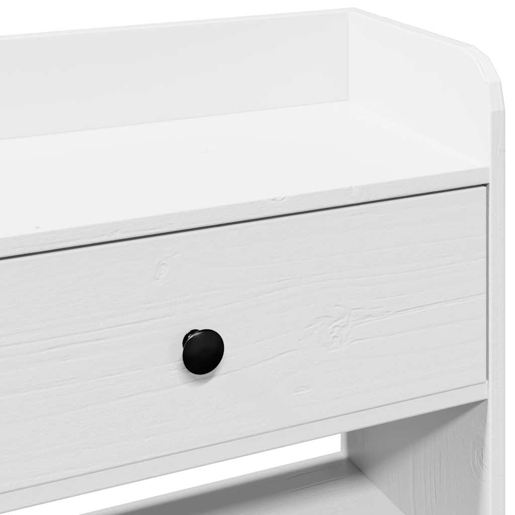 vidaXL Headboard with Storage White 140 cm Solid Wood Pine