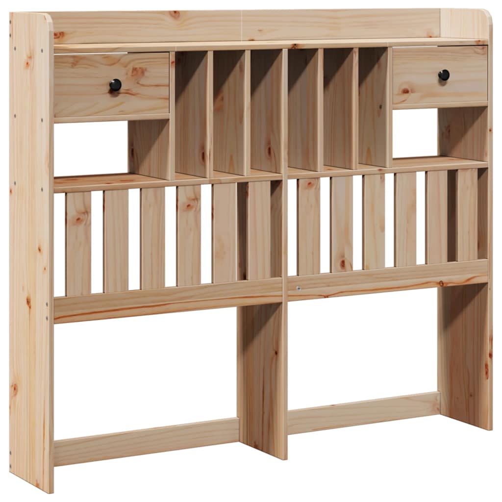 vidaXL Headboard with Storage 135 cm Solid Wood Pine