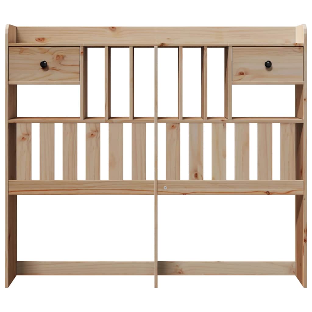 vidaXL Headboard with Storage 135 cm Solid Wood Pine