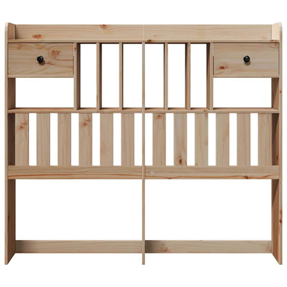 vidaXL Headboard with Storage 135 cm Solid Wood Pine