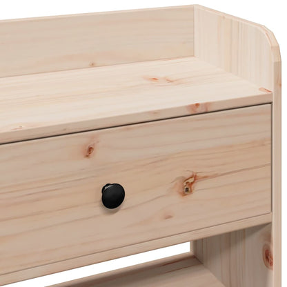 vidaXL Headboard with Storage 135 cm Solid Wood Pine