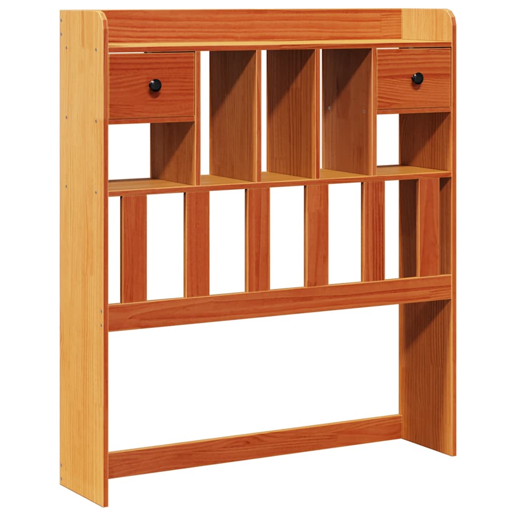 vidaXL Headboard with Storage Wax Brown 100 cm Solid Wood Pine