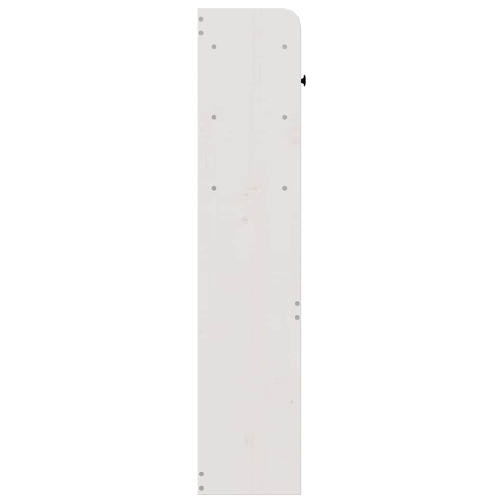 vidaXL Headboard with Storage White 90 cm Solid Wood Pine