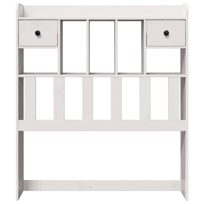 vidaXL Headboard with Storage White 75 cm Solid Wood Pine