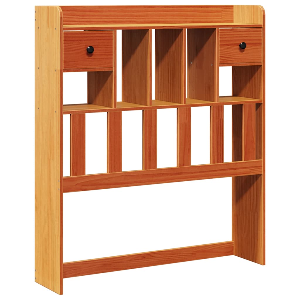 vidaXL Headboard with Storage Wax Brown 75 cm Solid Wood Pine
