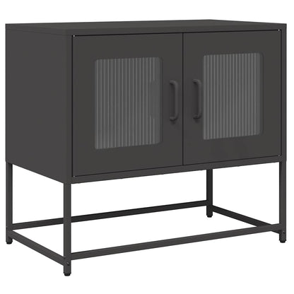 vidaXL TV Cabinet Black 68x39x60.5 cm Cold-rolled Steel