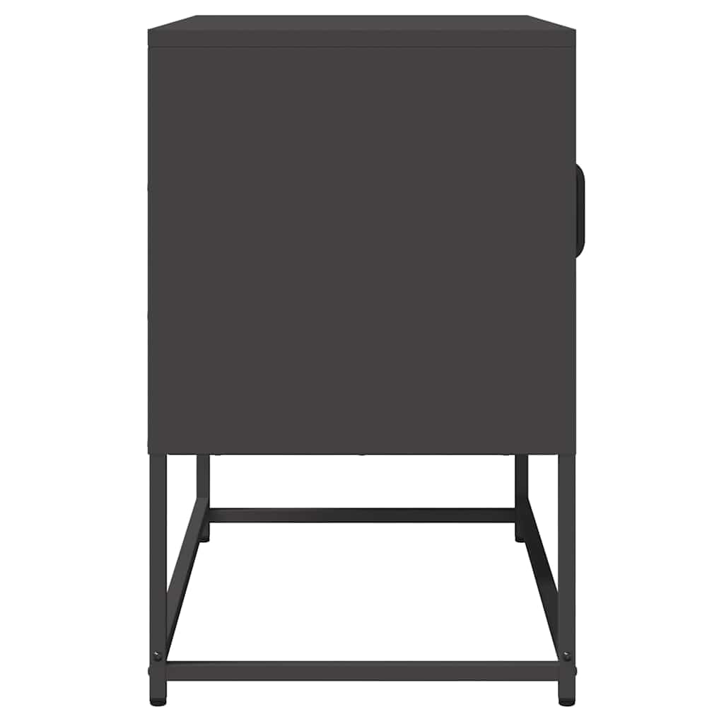 vidaXL TV Cabinet Black 68x39x60.5 cm Cold-rolled Steel