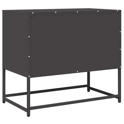 vidaXL TV Cabinet Black 68x39x60.5 cm Cold-rolled Steel