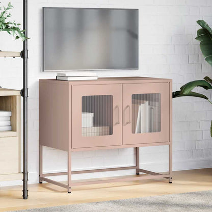 vidaXL TV Cabinet Pink 68x39x60.5 cm Cold-rolled Steel