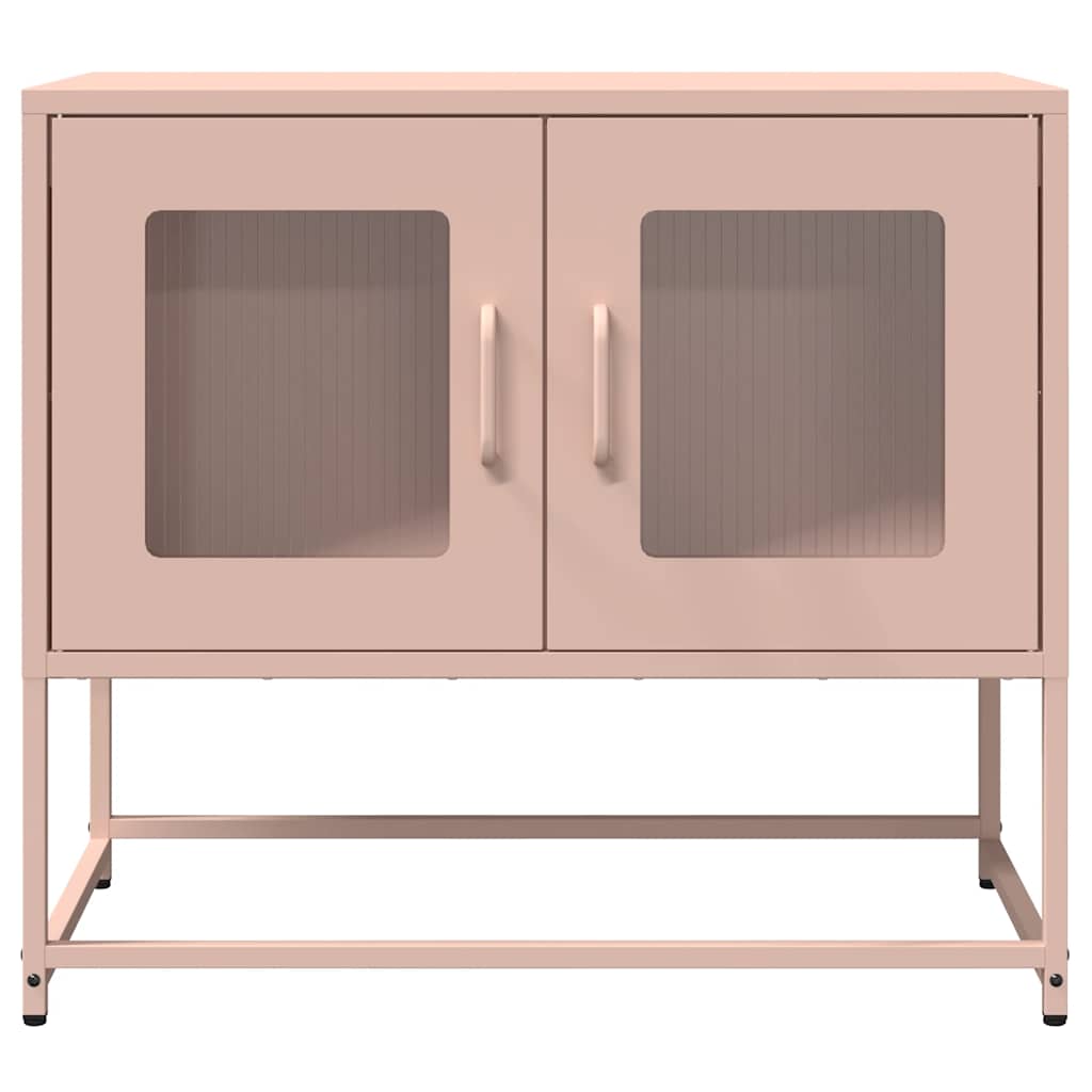 vidaXL TV Cabinet Pink 68x39x60.5 cm Cold-rolled Steel