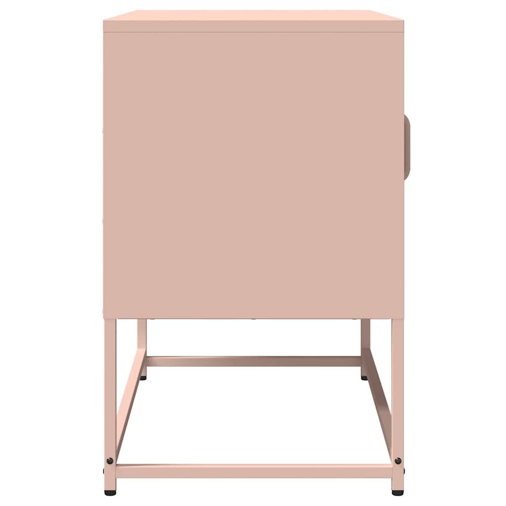 vidaXL TV Cabinet Pink 68x39x60.5 cm Cold-rolled Steel