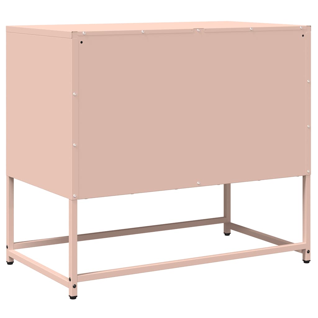 vidaXL TV Cabinet Pink 68x39x60.5 cm Cold-rolled Steel