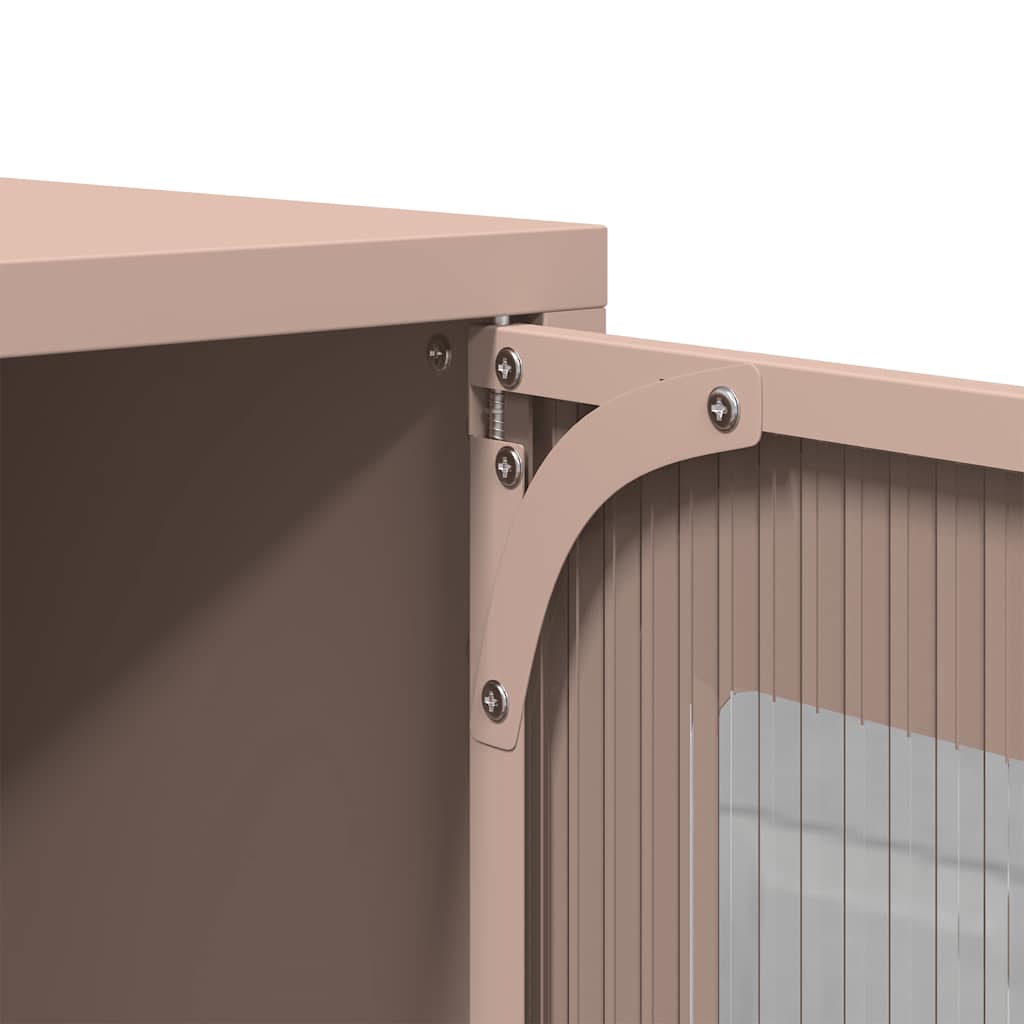 vidaXL TV Cabinet Pink 68x39x60.5 cm Cold-rolled Steel