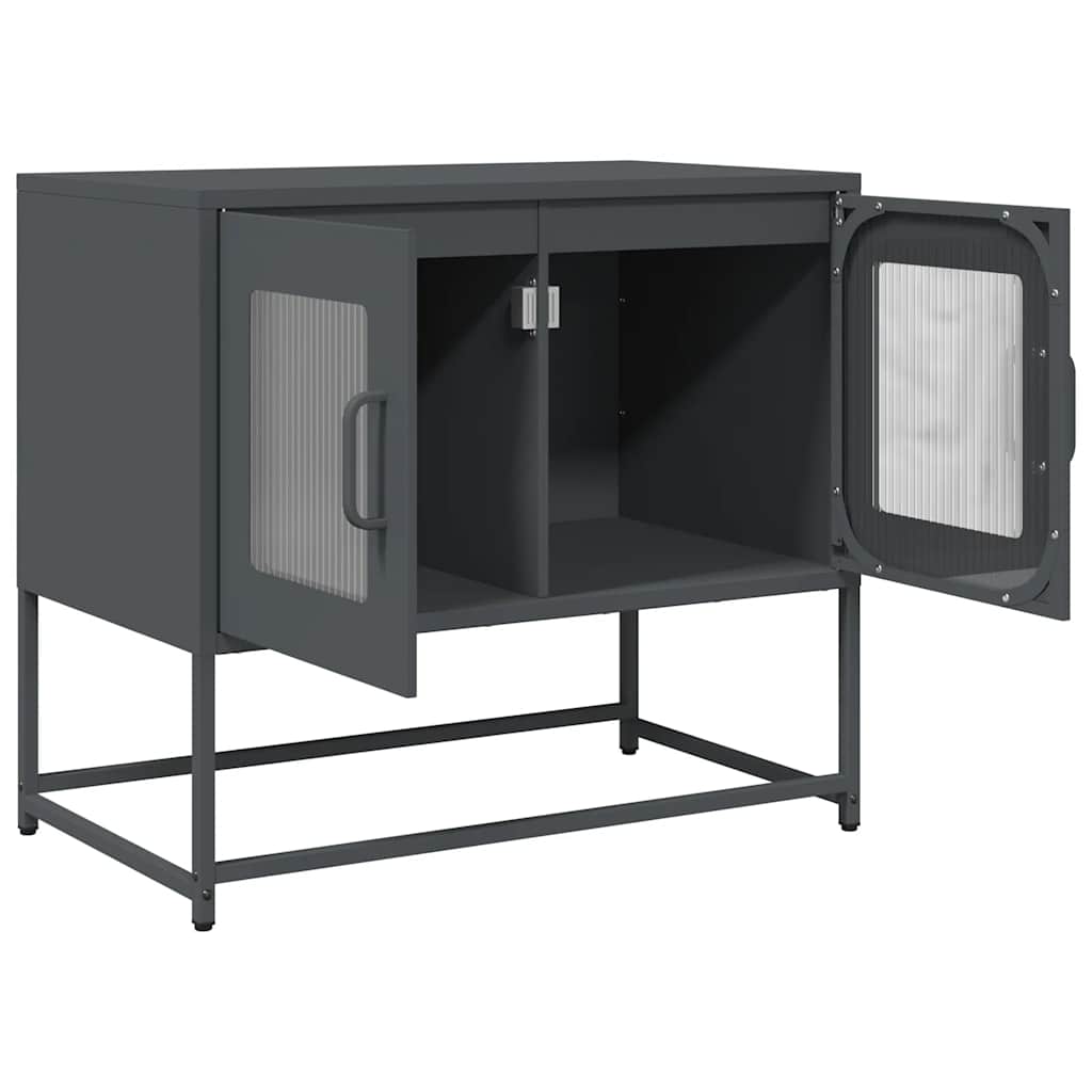 vidaXL TV Cabinet Anthracite 68x39x60.5 cm Cold-rolled Steel