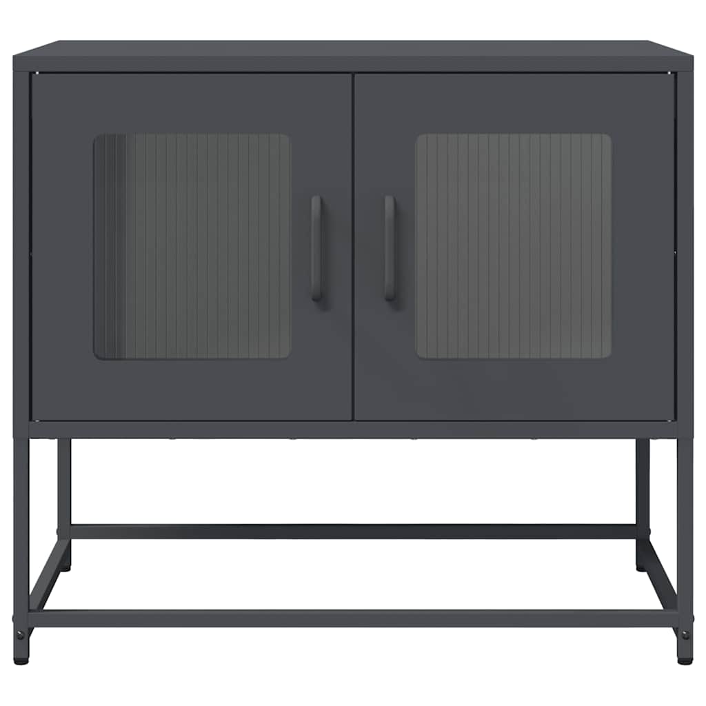 vidaXL TV Cabinet Anthracite 68x39x60.5 cm Cold-rolled Steel
