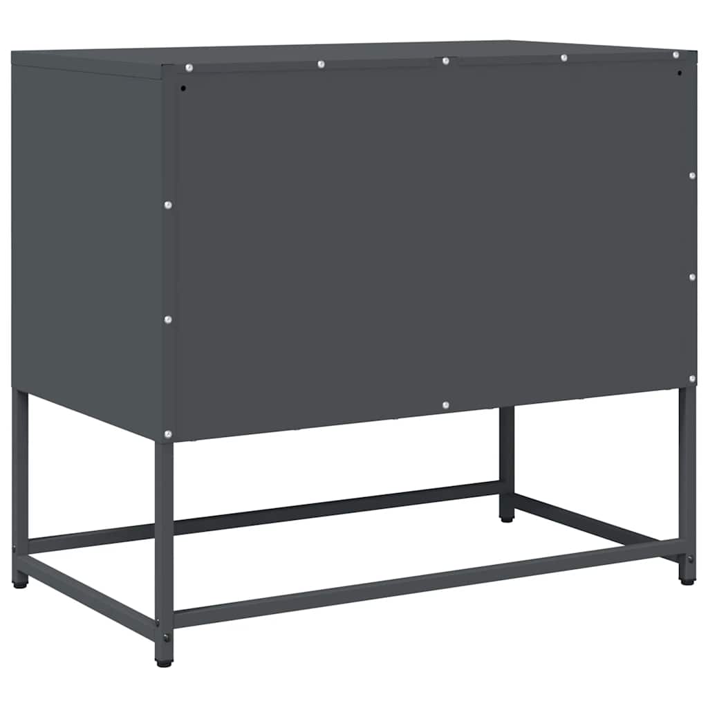 vidaXL TV Cabinet Anthracite 68x39x60.5 cm Cold-rolled Steel