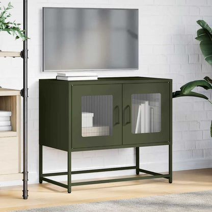 vidaXL TV Cabinet Olive Green 68x39x60.5 cm Cold-rolled Steel
