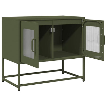 vidaXL TV Cabinet Olive Green 68x39x60.5 cm Cold-rolled Steel