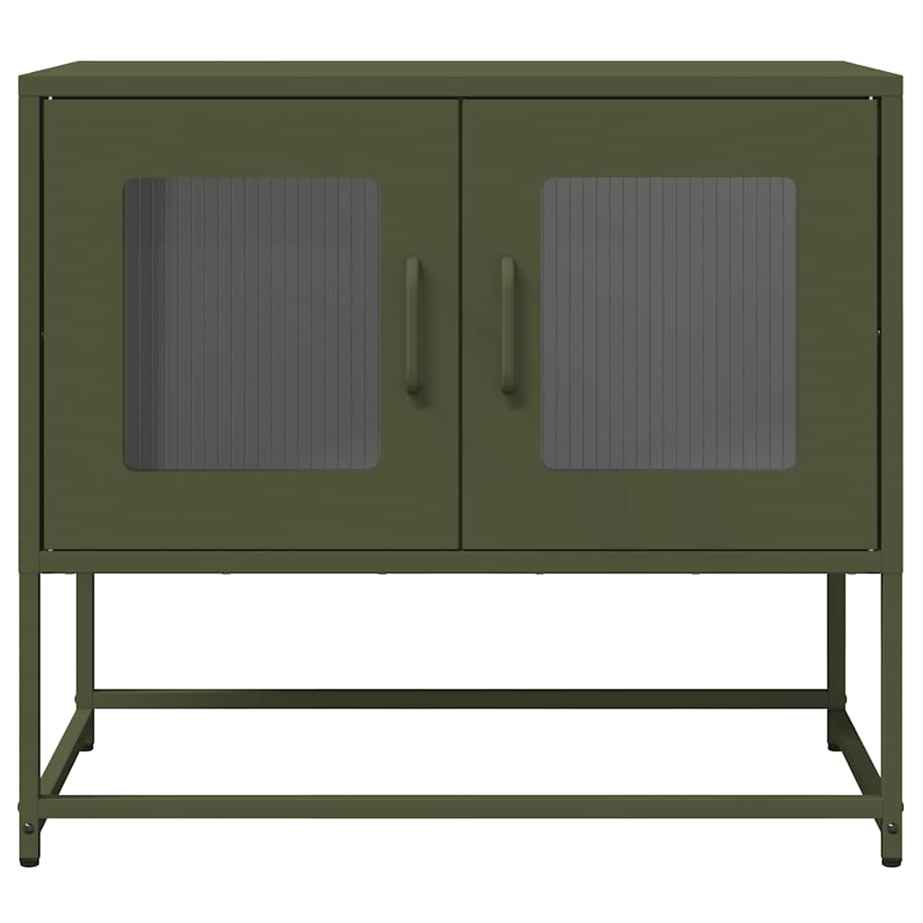 vidaXL TV Cabinet Olive Green 68x39x60.5 cm Cold-rolled Steel