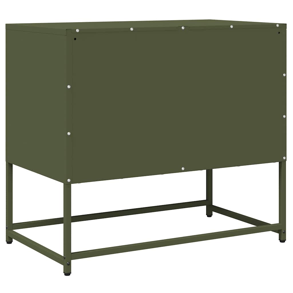 vidaXL TV Cabinet Olive Green 68x39x60.5 cm Cold-rolled Steel