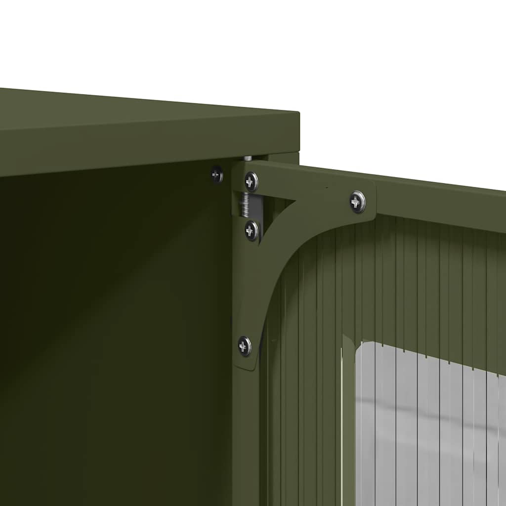 vidaXL TV Cabinet Olive Green 68x39x60,5 cm Cold-rolled Steel