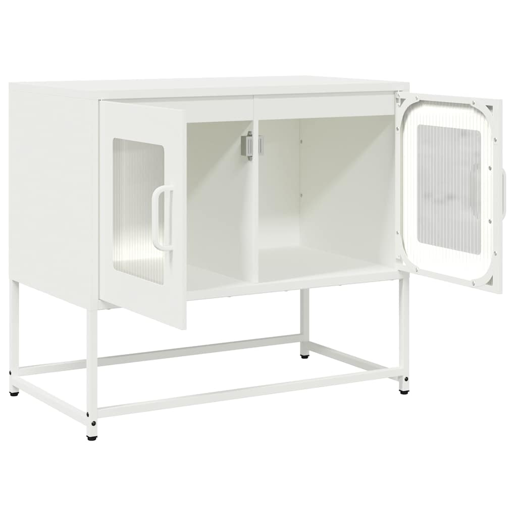 vidaXL TV Cabinet White 68x39x60.5 cm Cold-rolled Steel