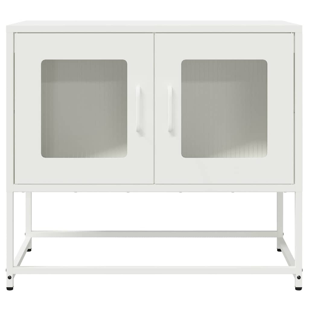 vidaXL TV Cabinet White 68x39x60.5 cm Cold-rolled Steel