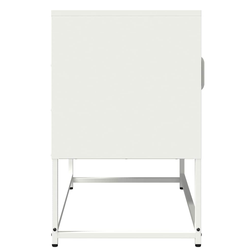 vidaXL TV Cabinet White 68x39x60.5 cm Cold-rolled Steel