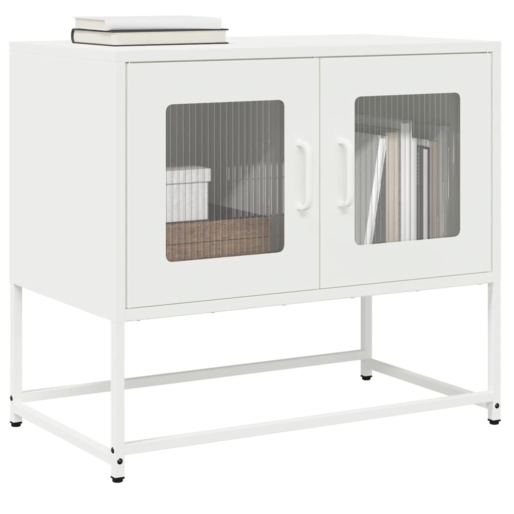 vidaXL TV Cabinet White 68x39x60.5 cm Cold-rolled Steel