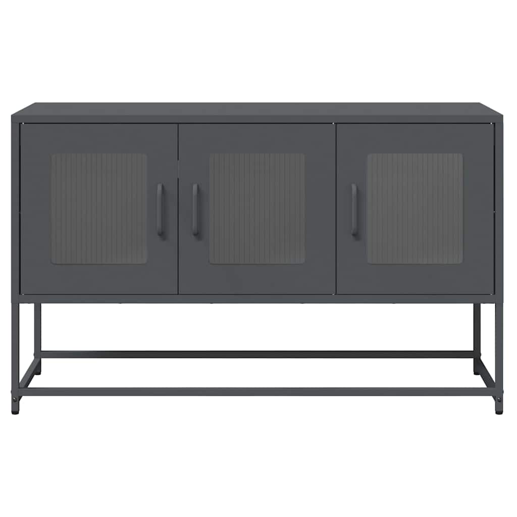 vidaXL TV Cabinet Anthracite 100.5x39x60.5 cm Cold-rolled Steel
