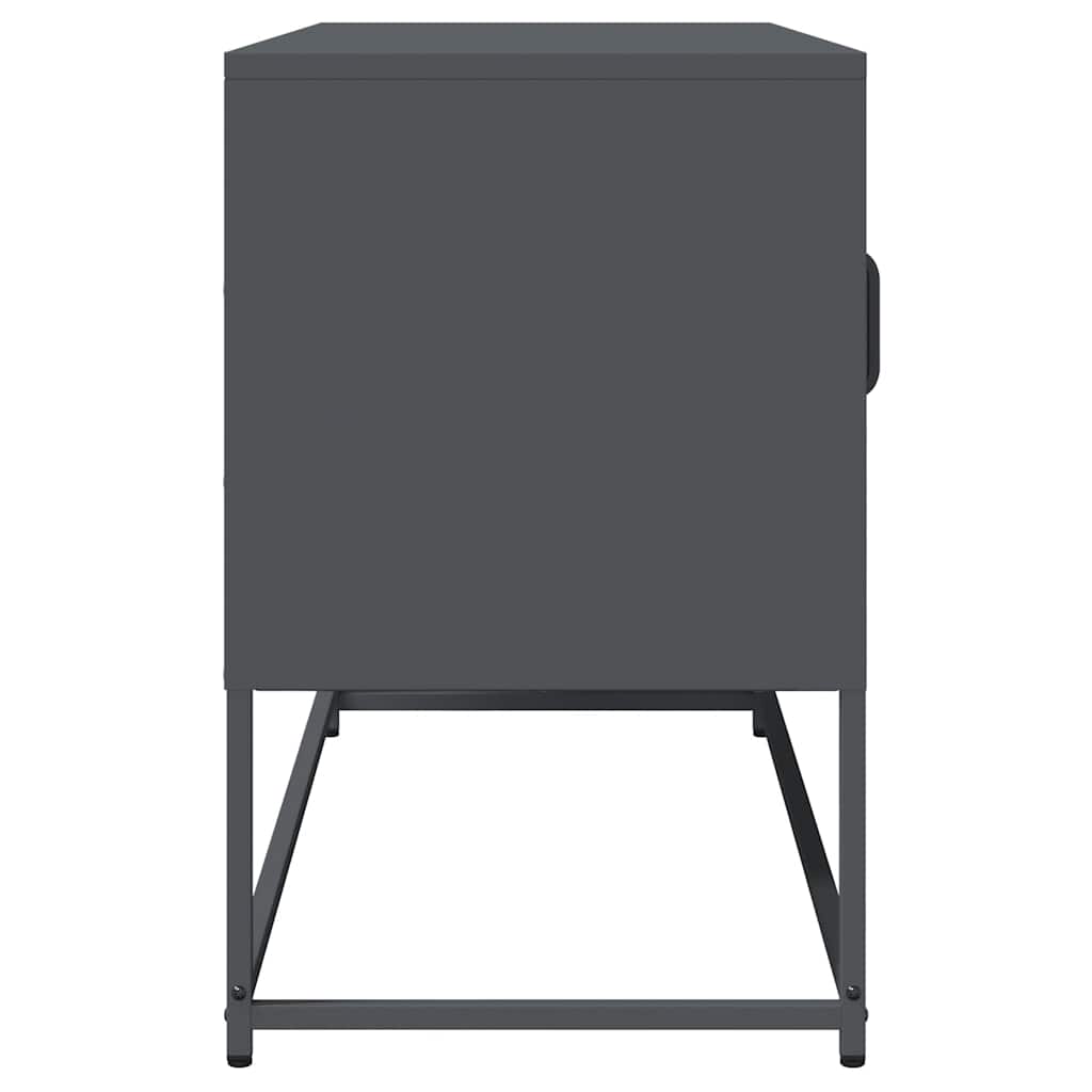 vidaXL TV Cabinet Anthracite 100.5x39x60.5 cm Cold-rolled Steel