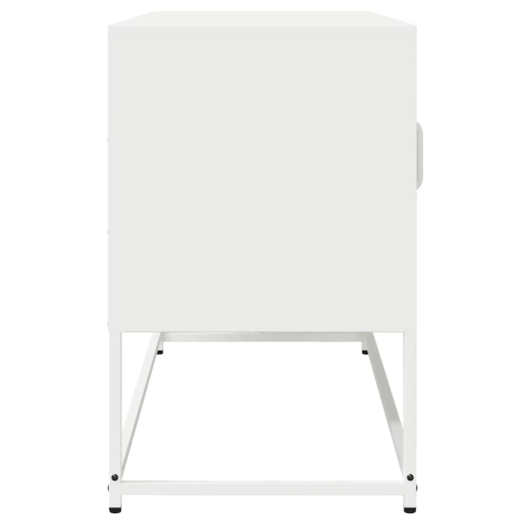 vidaXL TV Cabinet White 100.5x39x60.5 cm Cold-rolled Steel