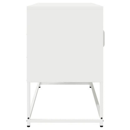 vidaXL TV Cabinet White 100.5x39x60.5 cm Cold-rolled Steel