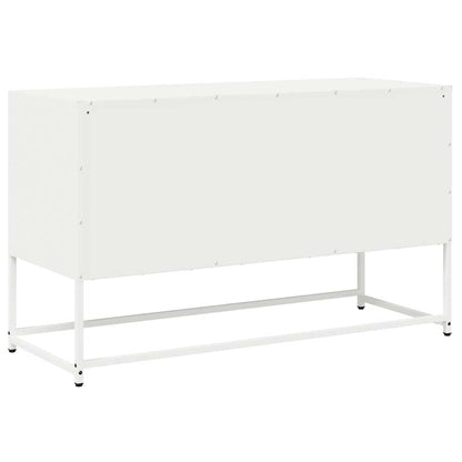 vidaXL TV Cabinet White 100.5x39x60.5 cm Cold-rolled Steel