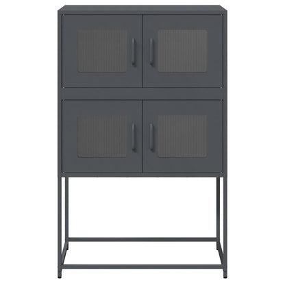 vidaXL Highboard Anthracite 68x39x107 cm Steel