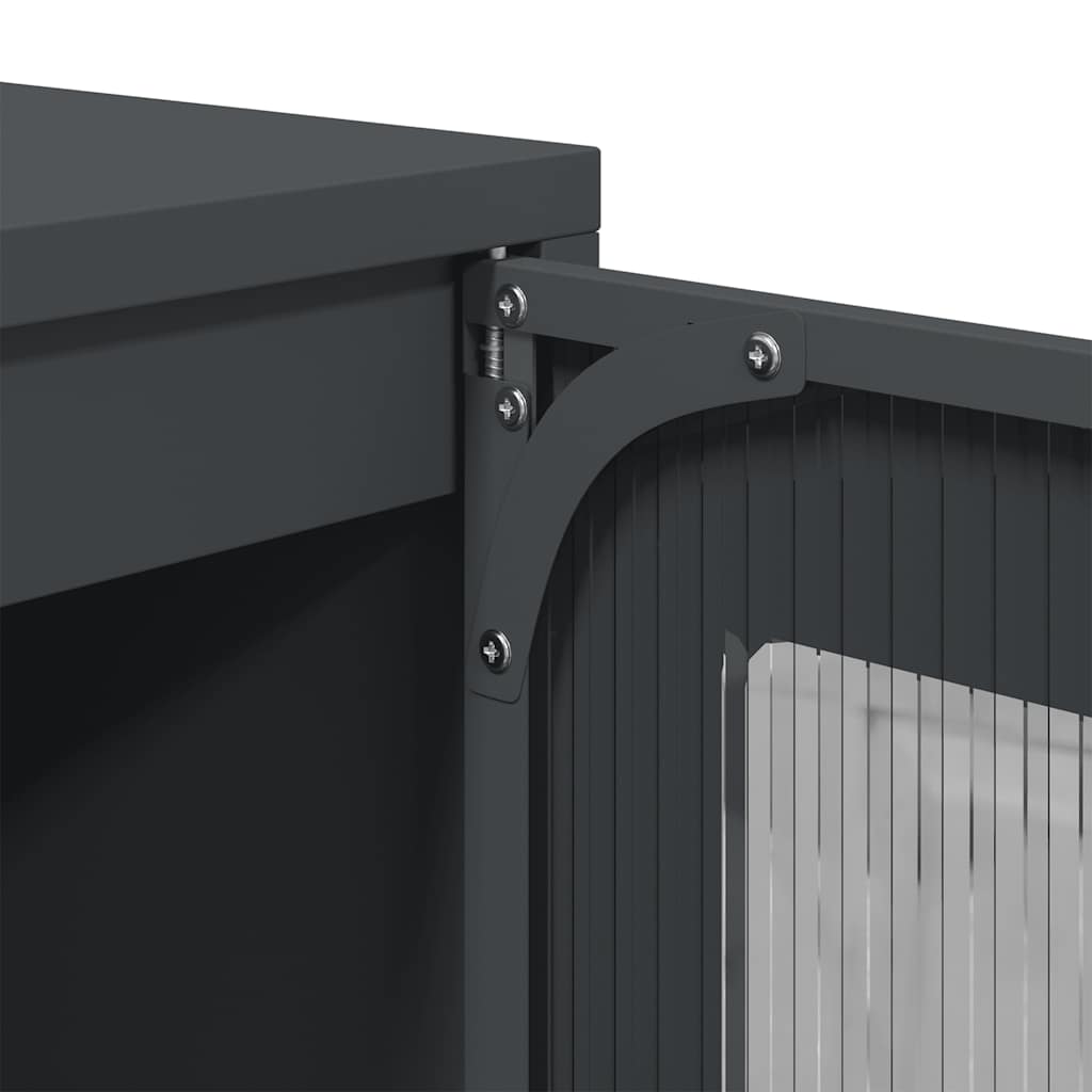 vidaXL Highboard Anthracite 68x39x107 cm Steel