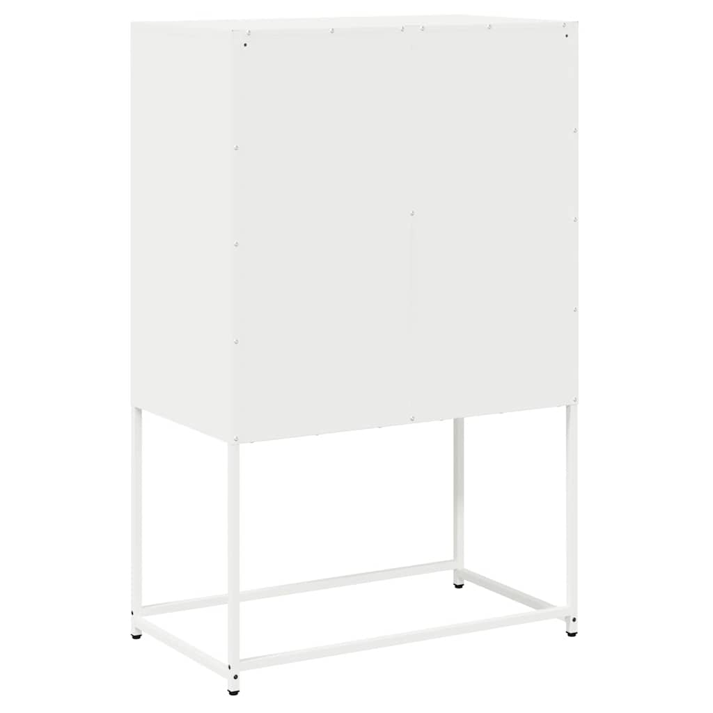 vidaXL Highboard White 68x39x107 cm Steel