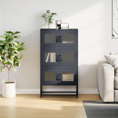 vidaXL Highboard Anthracite 68x39x123 cm Steel